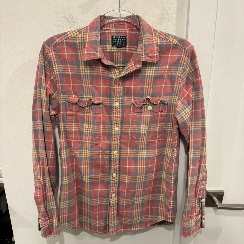 J. Crew Men's Multicolor Plaid Button Down Shirt